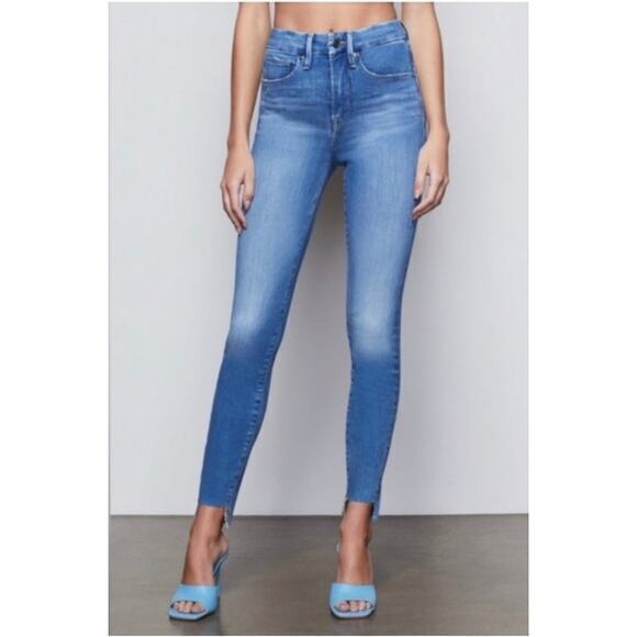 Good American Denim - NWT Good American Good Waist Stepped-hem Skinny‎ High-rise Jeans Size 10/30